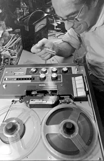 Achurch: Ken Achurch with spying equipment
