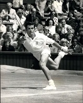 Newcombe: Ken Rosewall in tennis match at Wimbledon