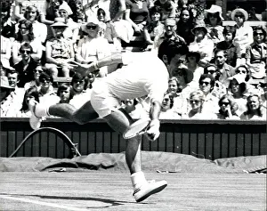 Rosewall: Ken Rosewall in tennis match at Wimbledon