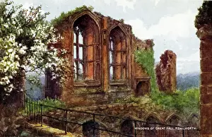 The J Salmon Image Archive (terry): Kenilworth Castle, Windows of the Great Hall