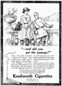 Pegram: Kenilworth cigarettes advertisement, WW1