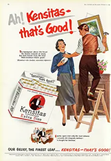 Kensitas: Kensitas cigarettes advertisement, 1953