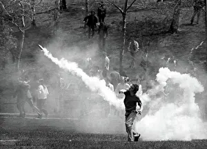 Tosses: KENT STATE UNIVERSITY, student tosses a ?