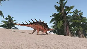 Thagomizer: Kentrosaurus in a prehistoric environment