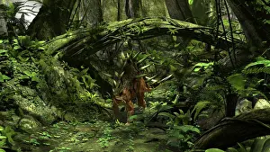 Thagomizer: Kentrosaurus in a prehistoric forest