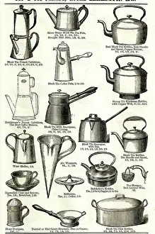 Pots: Kettles, Coffee Pots and other items