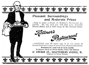 Kettners: Kettner's advertisement, 1907