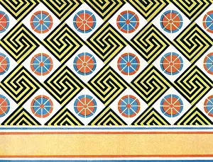 Alternating: Key Fret, Floral Design