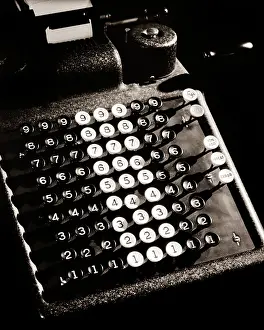 Bookkeeping: Keyboard of Mechanical Adding Machine Or Calculator
