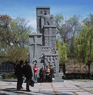 Catholicos: Khachkar in Echmiadzin, 1972
