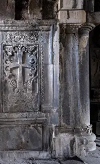 Surb: Khachkar, Great Gavit, Haghpat monastery, Haghpat, Lori, Armenia