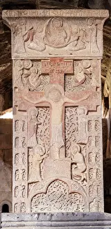 Crucifixion: Khachkar, Haghpat monastery, Haghpat, Lori, Armenia