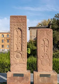 Rosette: Khachkar, Monastery of Etchmiadzin, Vagharshapat, Armenia