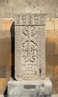 Etchmiadzin: Khachkar, Monastery of Etchmiadzin, Vagharshapat, Armenia