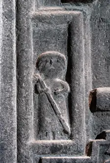 Gorge: Khachkar, Proshyan chapel, Geghard monastery, Kotayk, Armenia