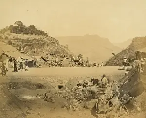 Adamson: Khandalla from the Tank; railway cutting