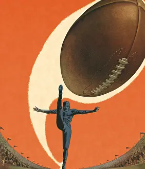 Kicker: Kicking a Football