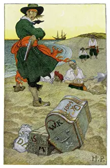 Buries: Kidd burying treasure