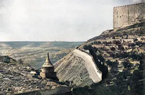 Kidron: Kidron Valley, looking south, near Jerusalem