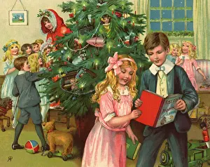 Petherick: Kids by Christmas Tree
