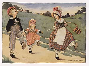 Jessie: Three Kids walking in Unison
