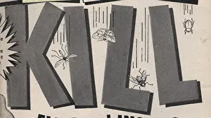 Pests: Kill - font and text in Popular Mechanics magazine, May 1953