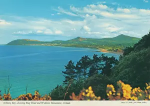 Killiney: Killiney Bay, showing Bray Head and Wicklow Mountains