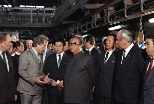 Byelorussian: Kim Il-sung on visit to USSR, 1984