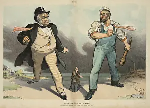 Trusts: BETWEEN TWO OF A KIND. Cartoon portrays ?