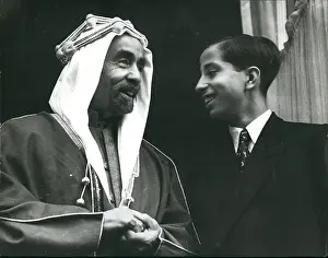 Abdullah: King Abdullah of Transjordan and son in London