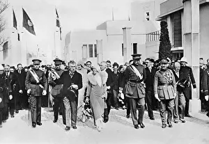 Belgians: King Albert I at the opening of the World Exposition in Antw