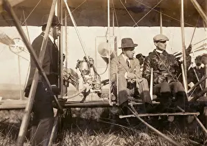 Ecole: King Alfonso XIII and Wilbur Wright at Pau
