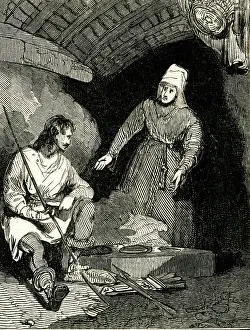 Cakes: King Alfred burns the cakes