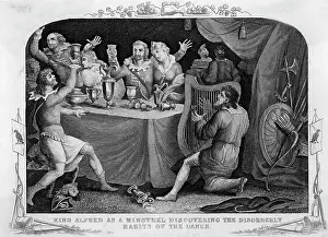Danes: King Alfred disguised in Danish camp