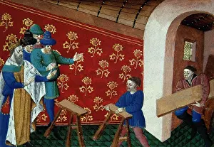 Banquet: The King Arthur ordering the banquet preparation for Knights