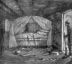 Bedchamber: The King of Ashanti's bed 1874