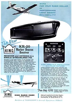 Beacon: King Avionics. King KR-20 Marker Beacon Receiver