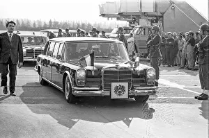 Schwechat: King Baudouin and Queen Fabiola