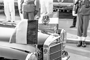 Schwechat: King Baudouin and Queen Fabiola