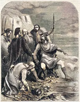 Cnut: King Canute gets his feet wet