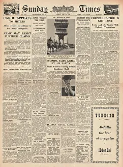 Balbo: King Carol appeals to Hitler