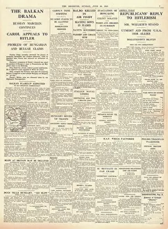 Balbo: King Carol appeals to Hitler