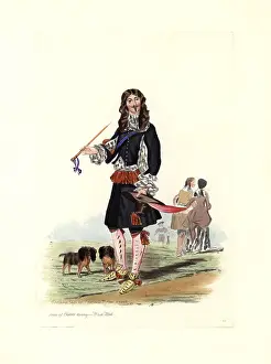 Florilegius Collection: King Charles II with his spaniels