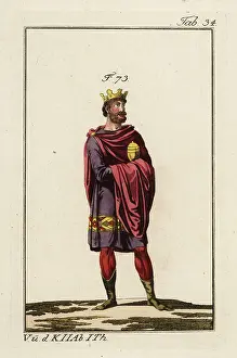 Fasten: King of the Danes with crown and sceptre