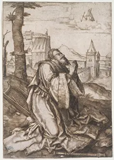 Leyden: King David in prayer