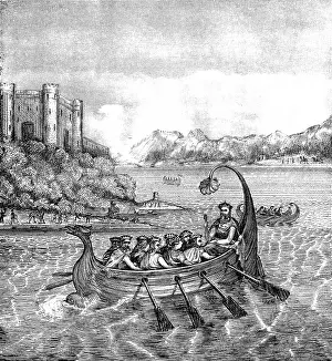 Rowed: King Edgar is rowed down the Dee