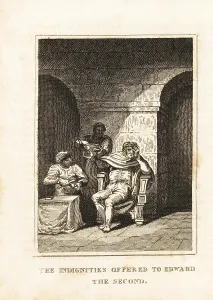 Great Britain: King Edward II with his murderers in Berkeley Castle, 1327