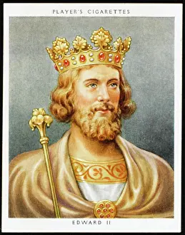 1284: King Edward II - Players cigarette card