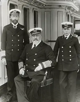 Cowes: King Edward, Prince George & Duke of Cornwall