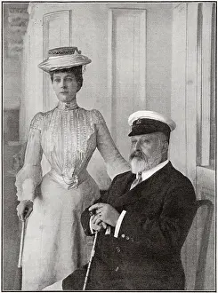 Cowes: King Edward and Queen Alexandra 1903